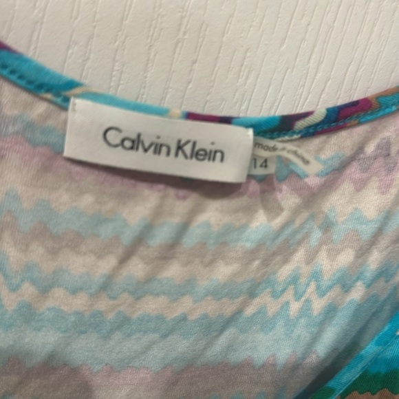 Calvin Klein size 14 sleeveless maxi dress NWOT - Picture 2 of 2